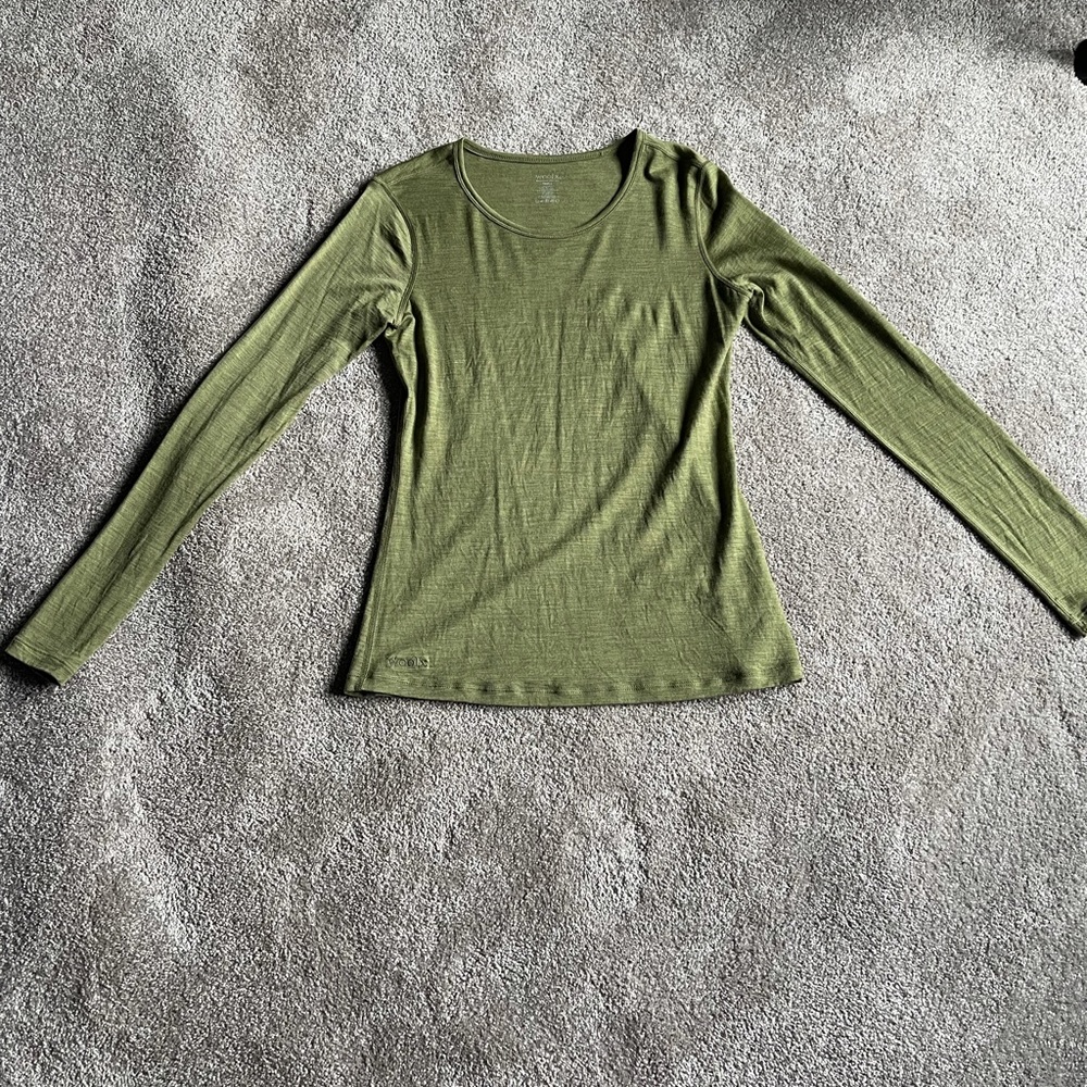 WoolX Remi 100 % Merino Wool L/S Top - Size Small